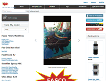 Tablet Screenshot of fascoepoxies.com